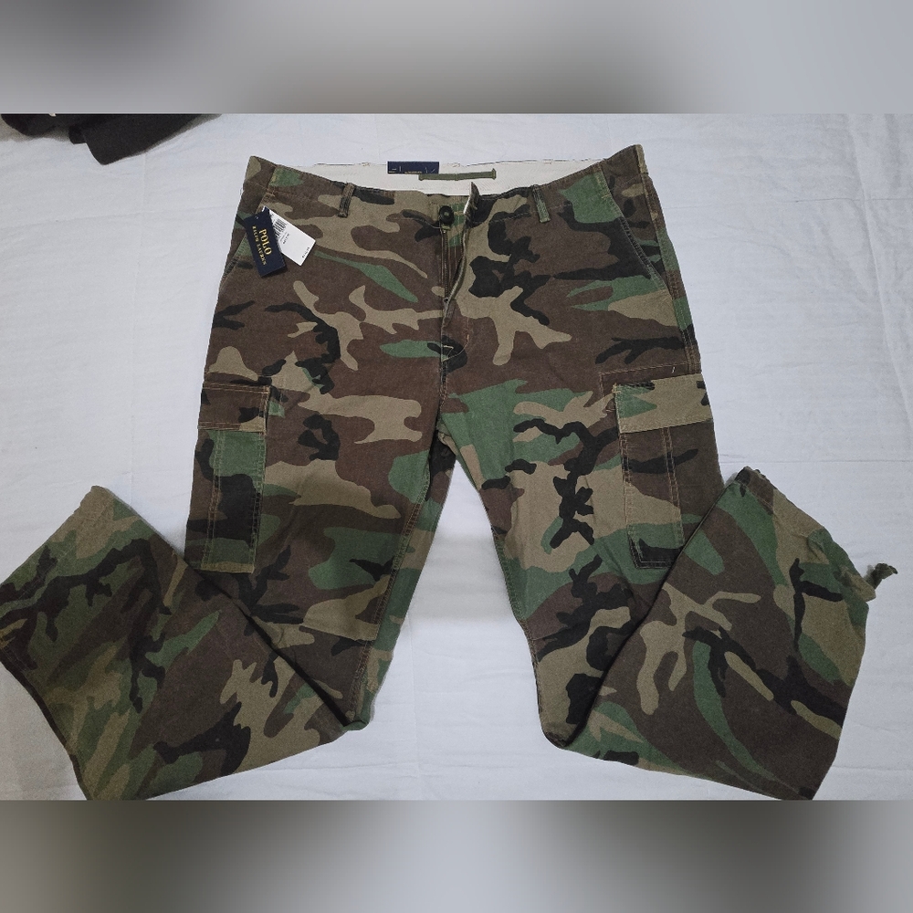 Ralph Lauren Green Camouflage Cargo Pants